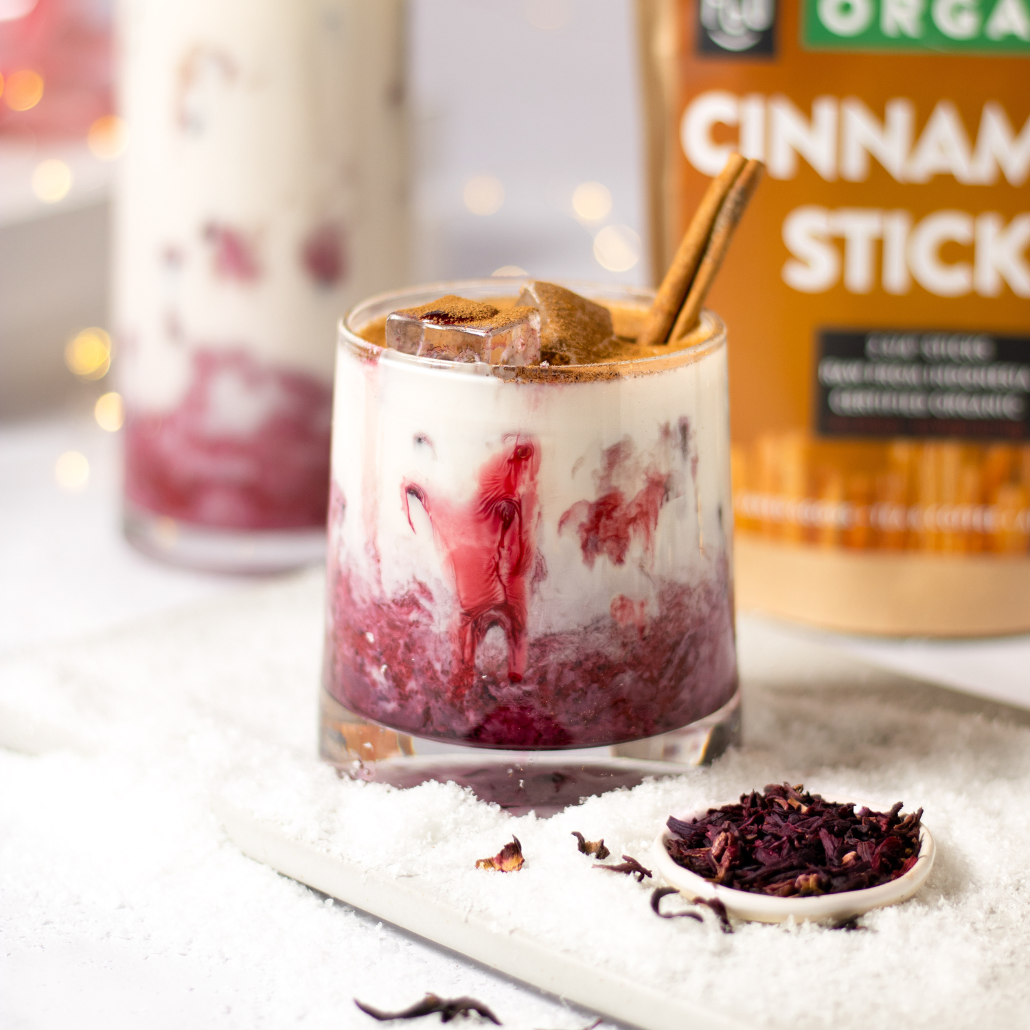 horchata drink in a glass