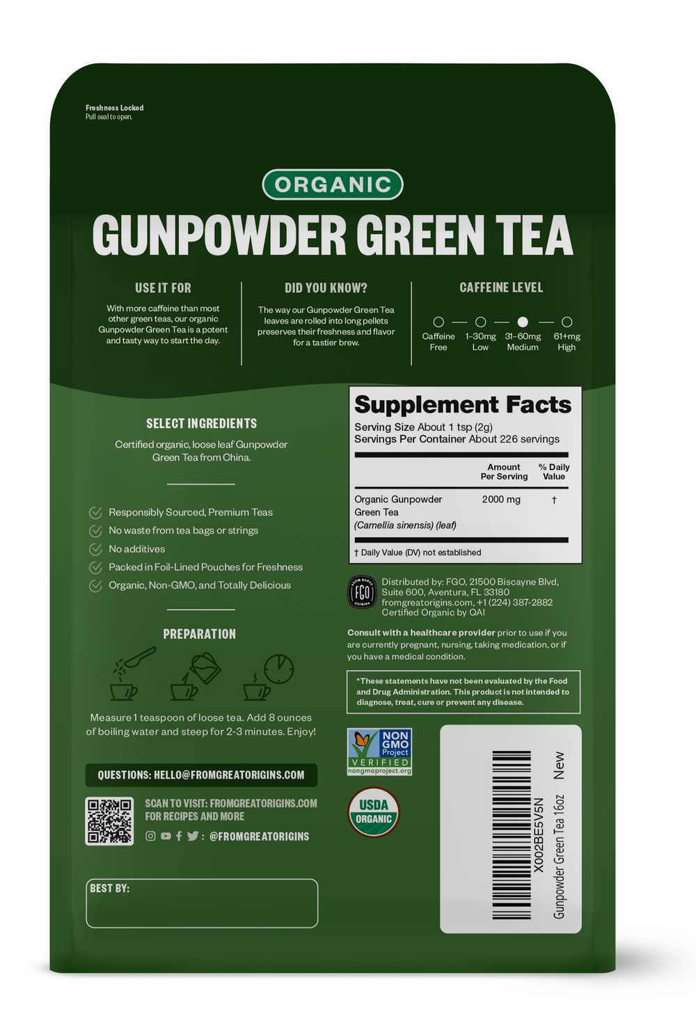 Gunpowder Loose Green Tea