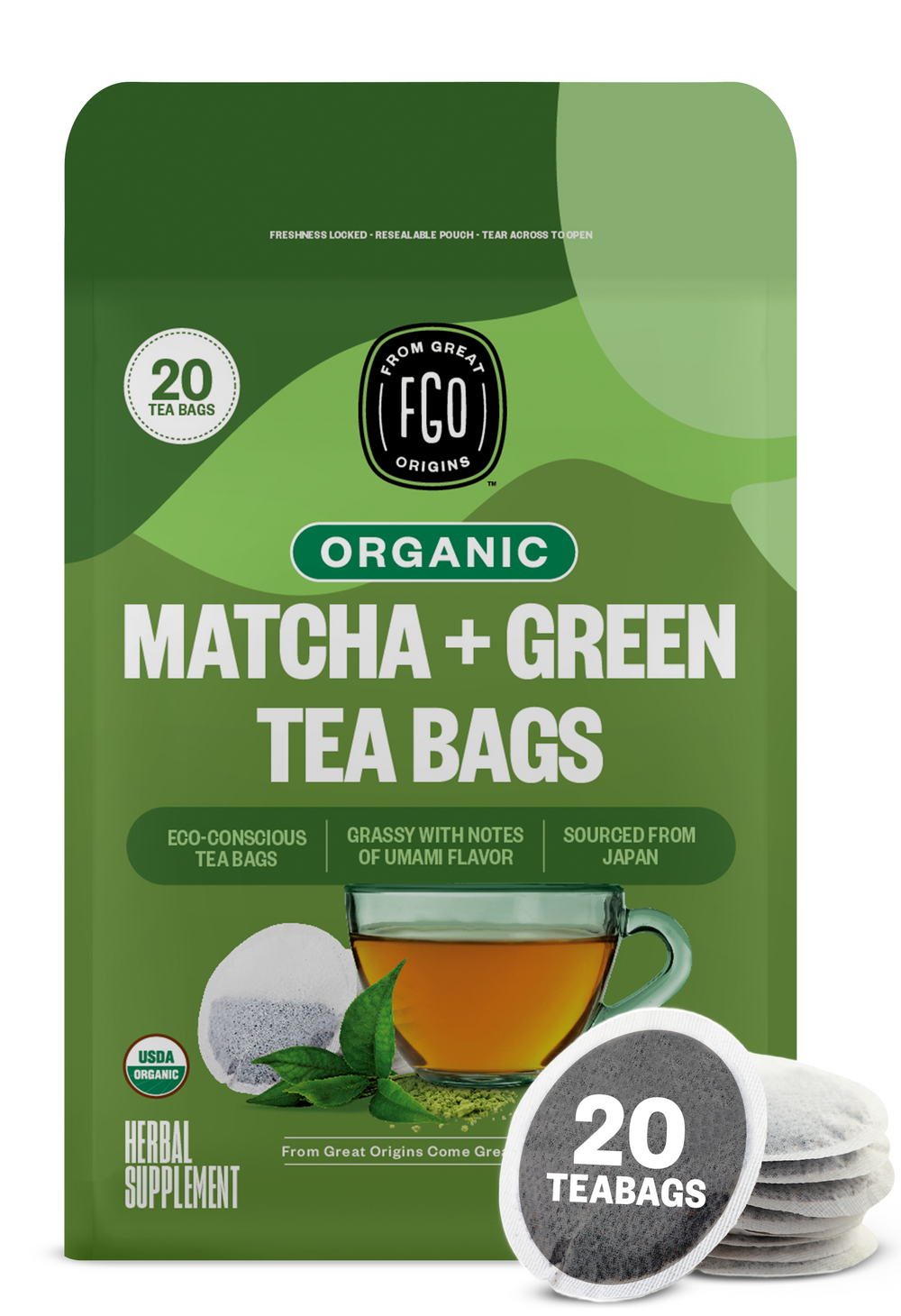 Matcha + Green Tea Bags