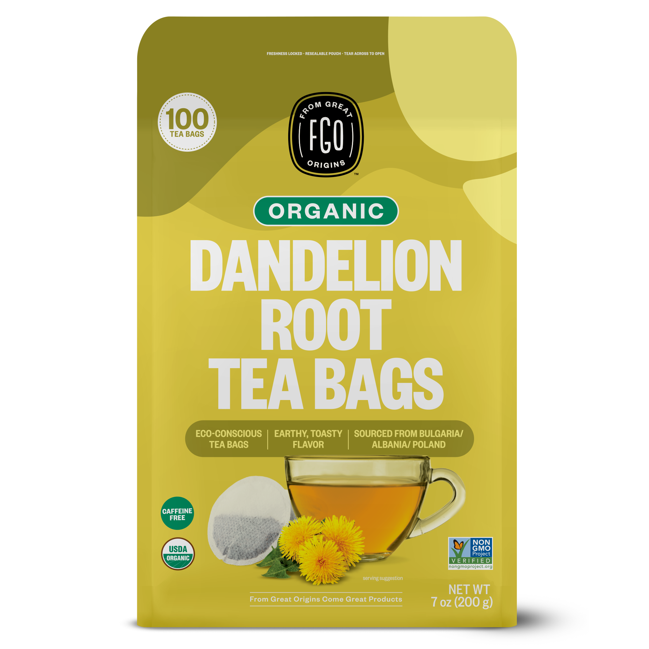 Dandelion Tea Bags – FGO - From Great Origins