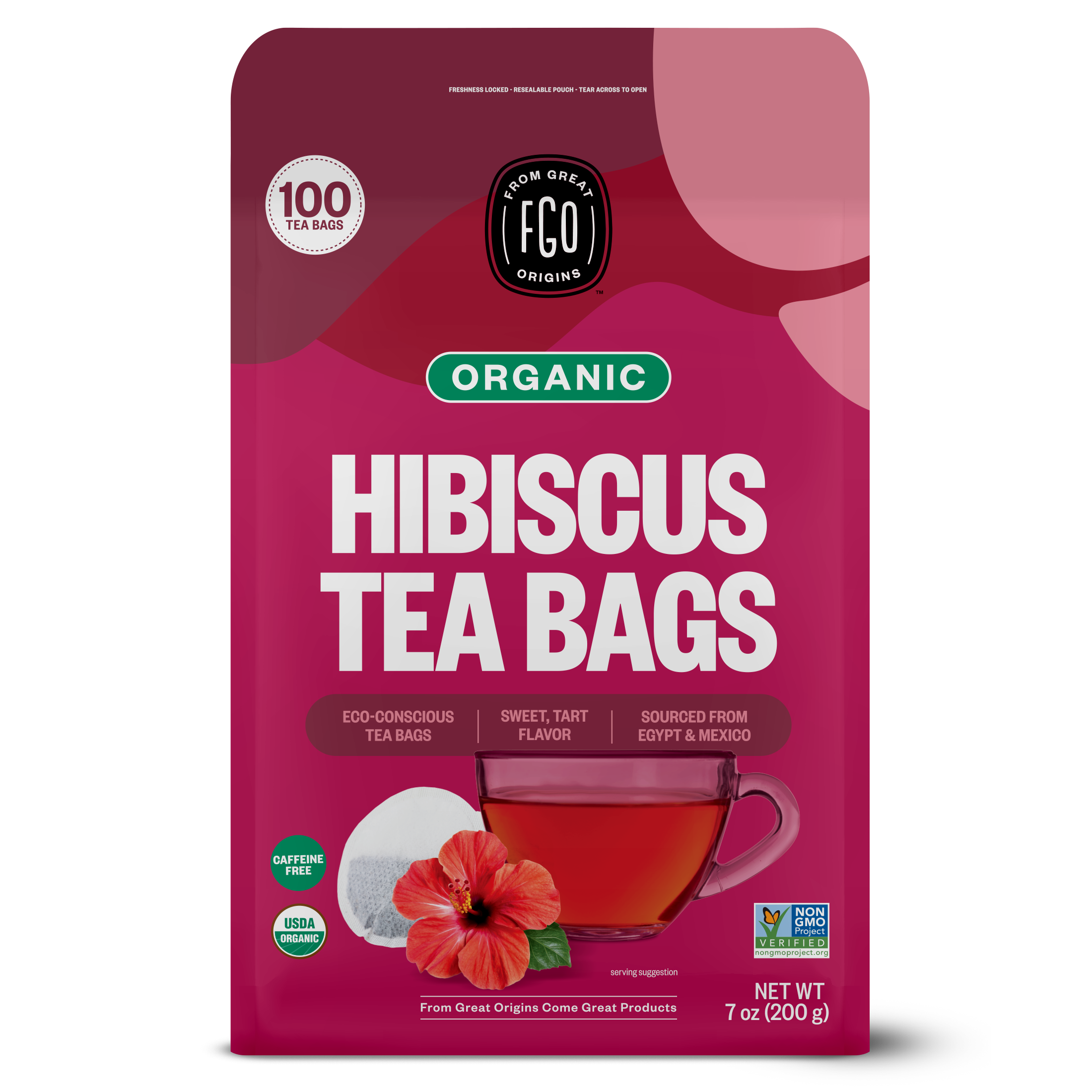 Hibiscus Tea Bags – FGO - From Great Origins