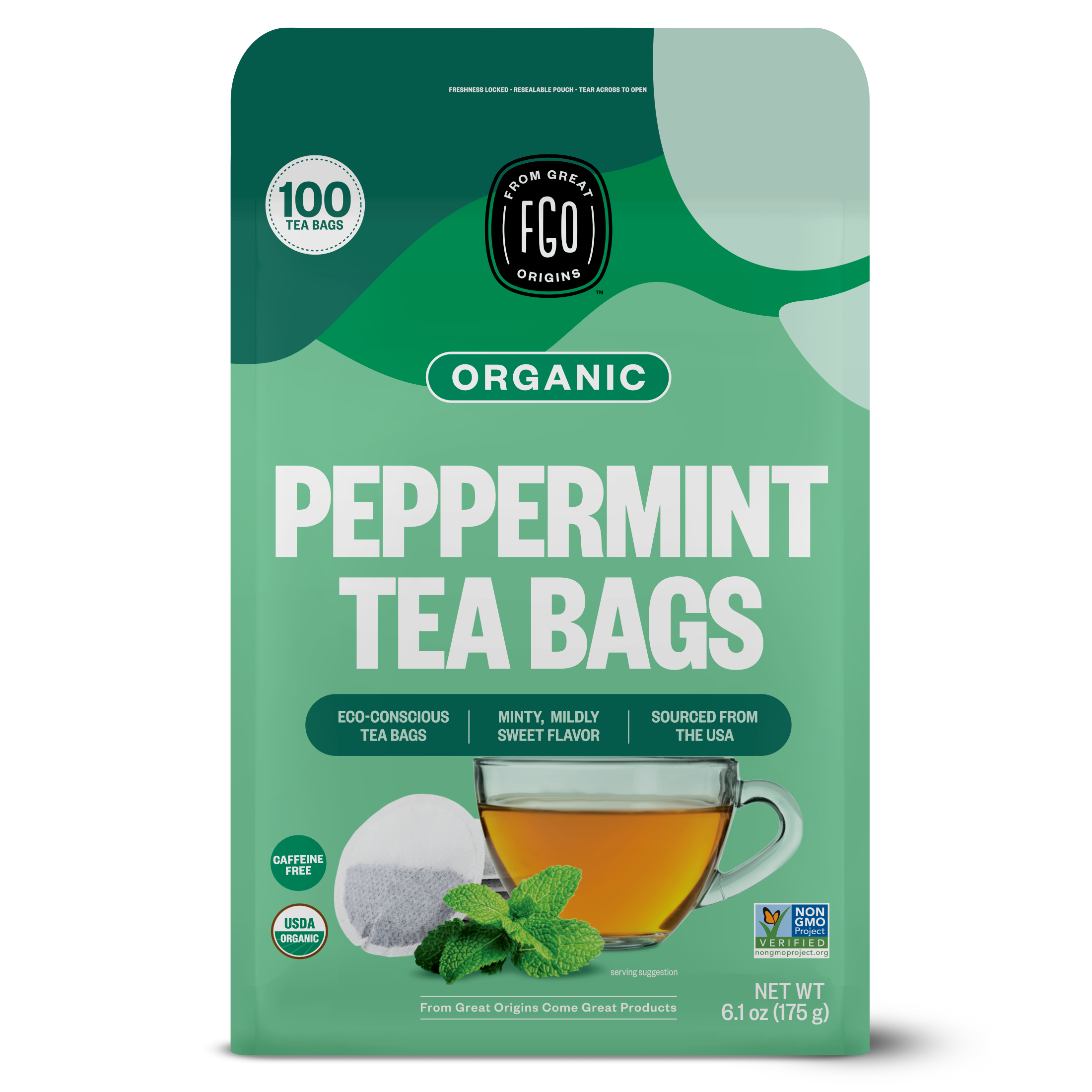 Peppermint Tea Bags – FGO - From Great Origins