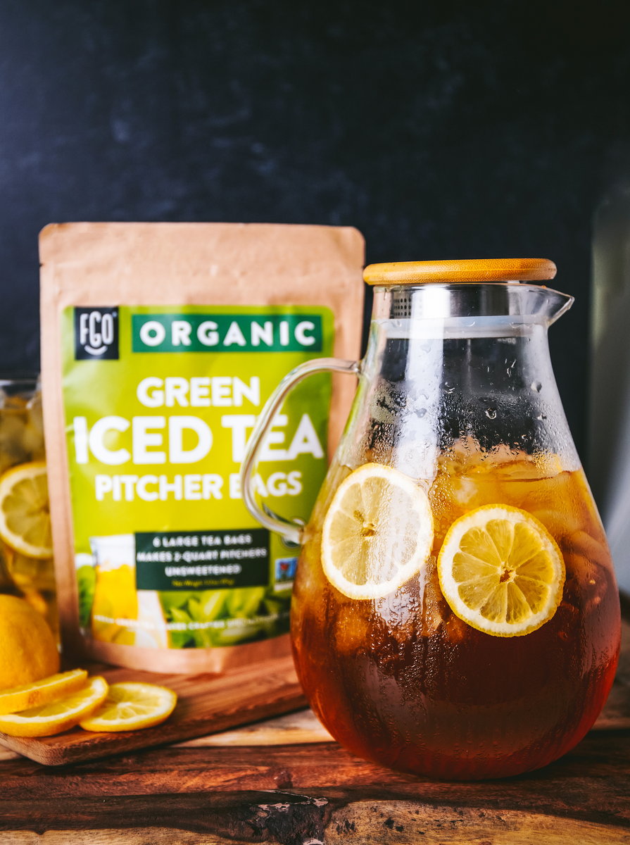 green tea with peach iced tea pitcher bags