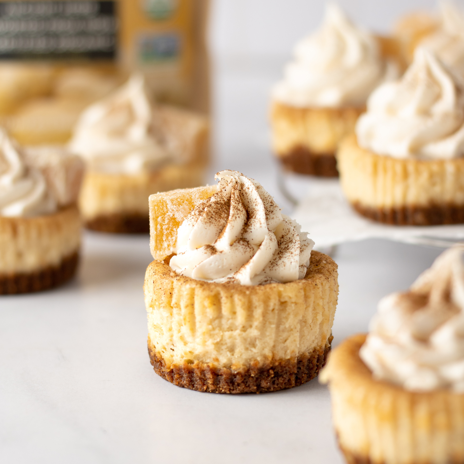 Gingersnap Ashwagandha Cheesecake Bites