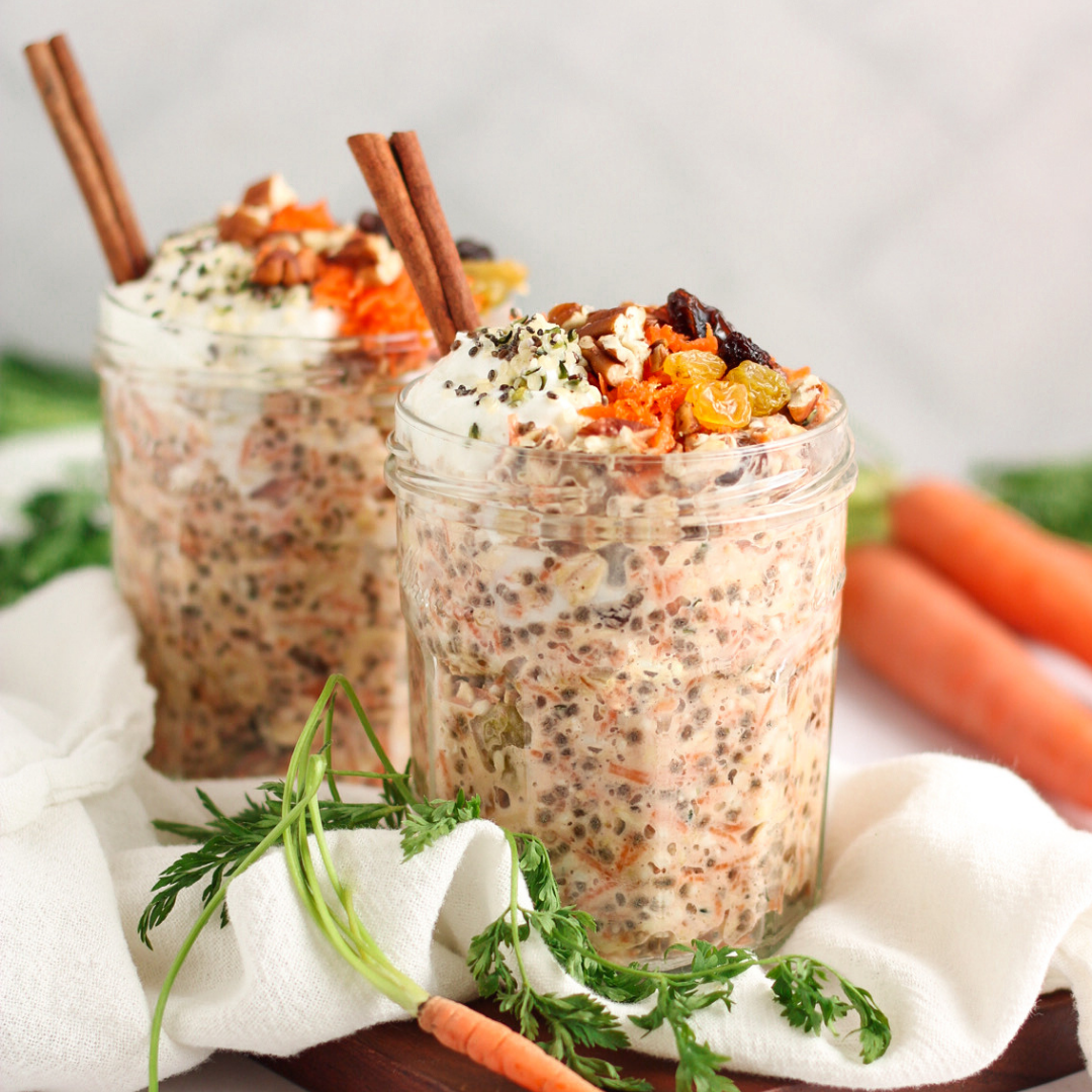 Carrot Cake Overnight Power Oats