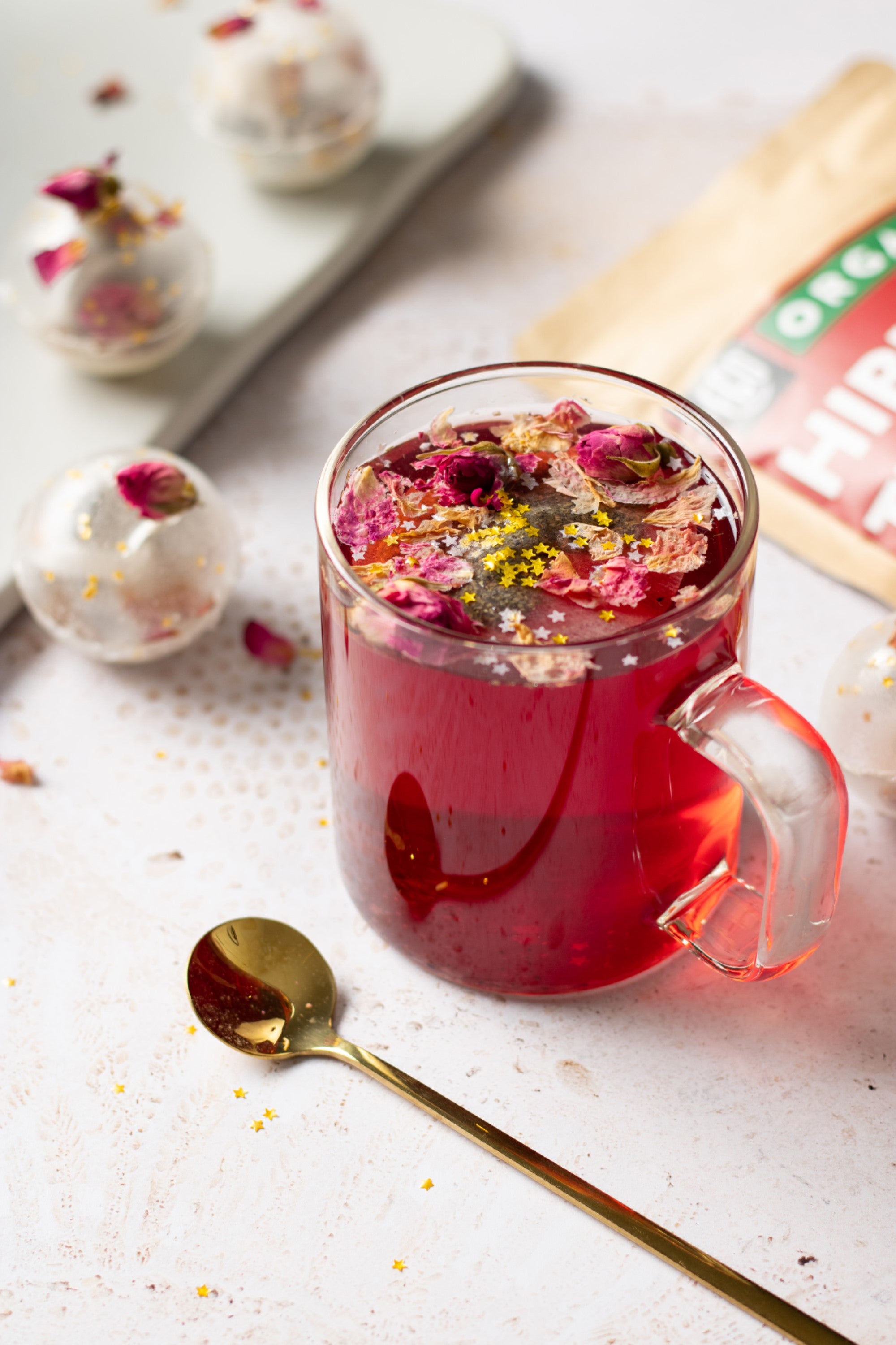 Hibiscus Mint Rose Tea Bombs