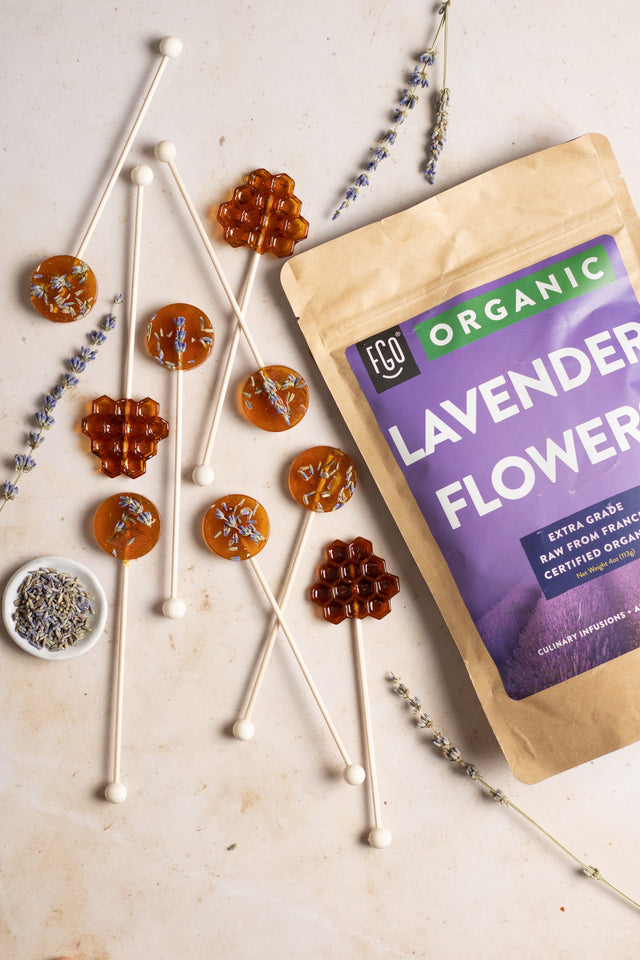 Lavender Honey Lollipops for Tea