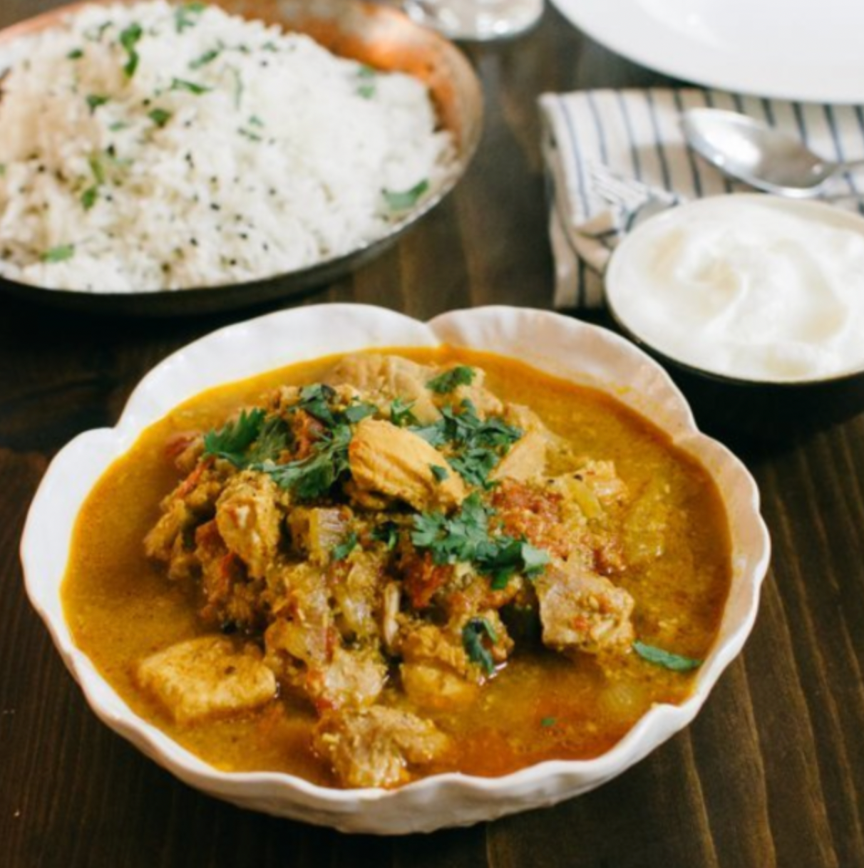 Kerala Coconut Chicken Curry (with Cinnamon Stick)