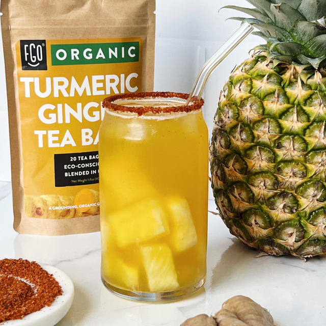 Pineapple Turmeric Ginger Iced Tea