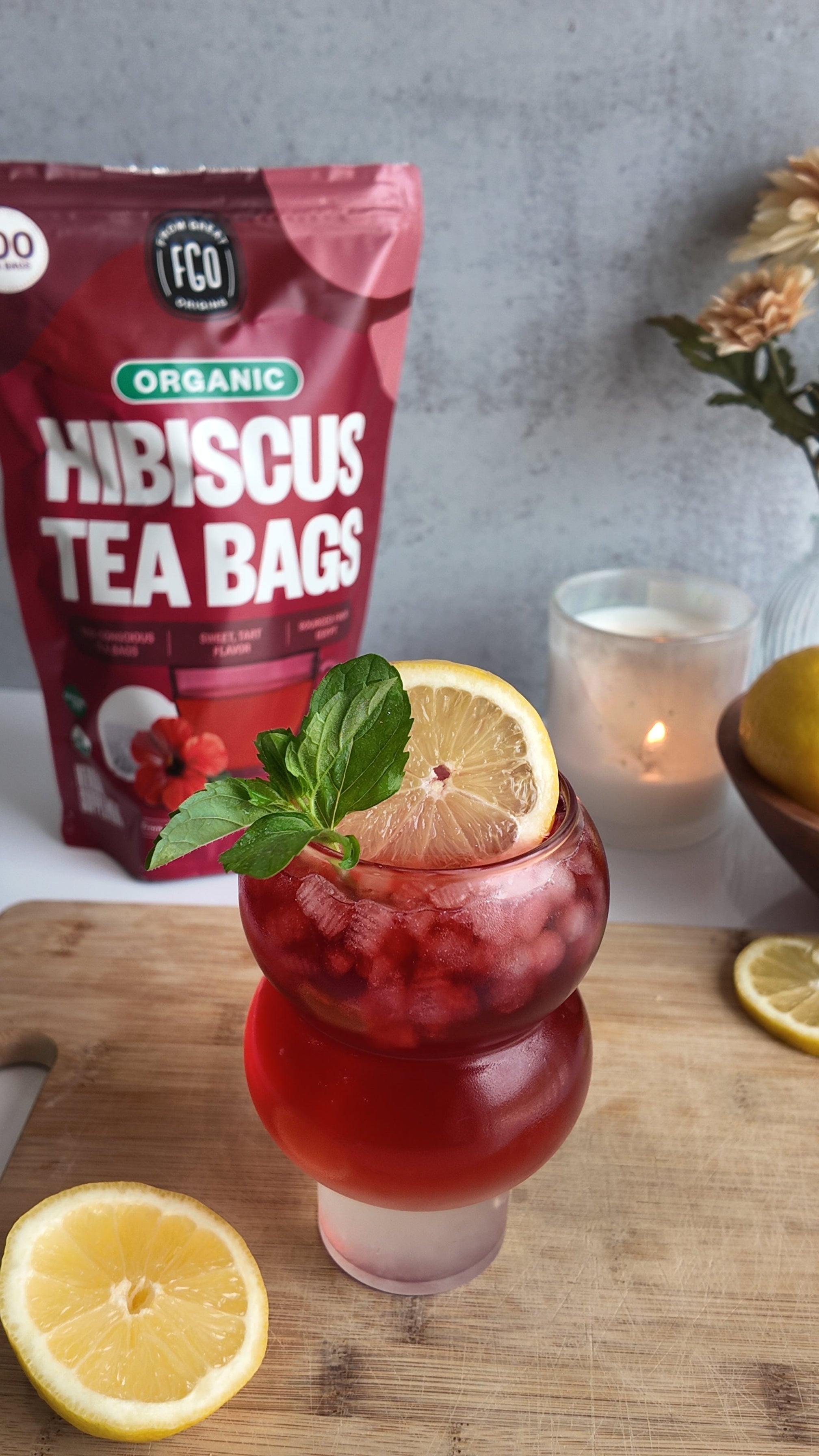 Hibiscus Lemonade Refresher