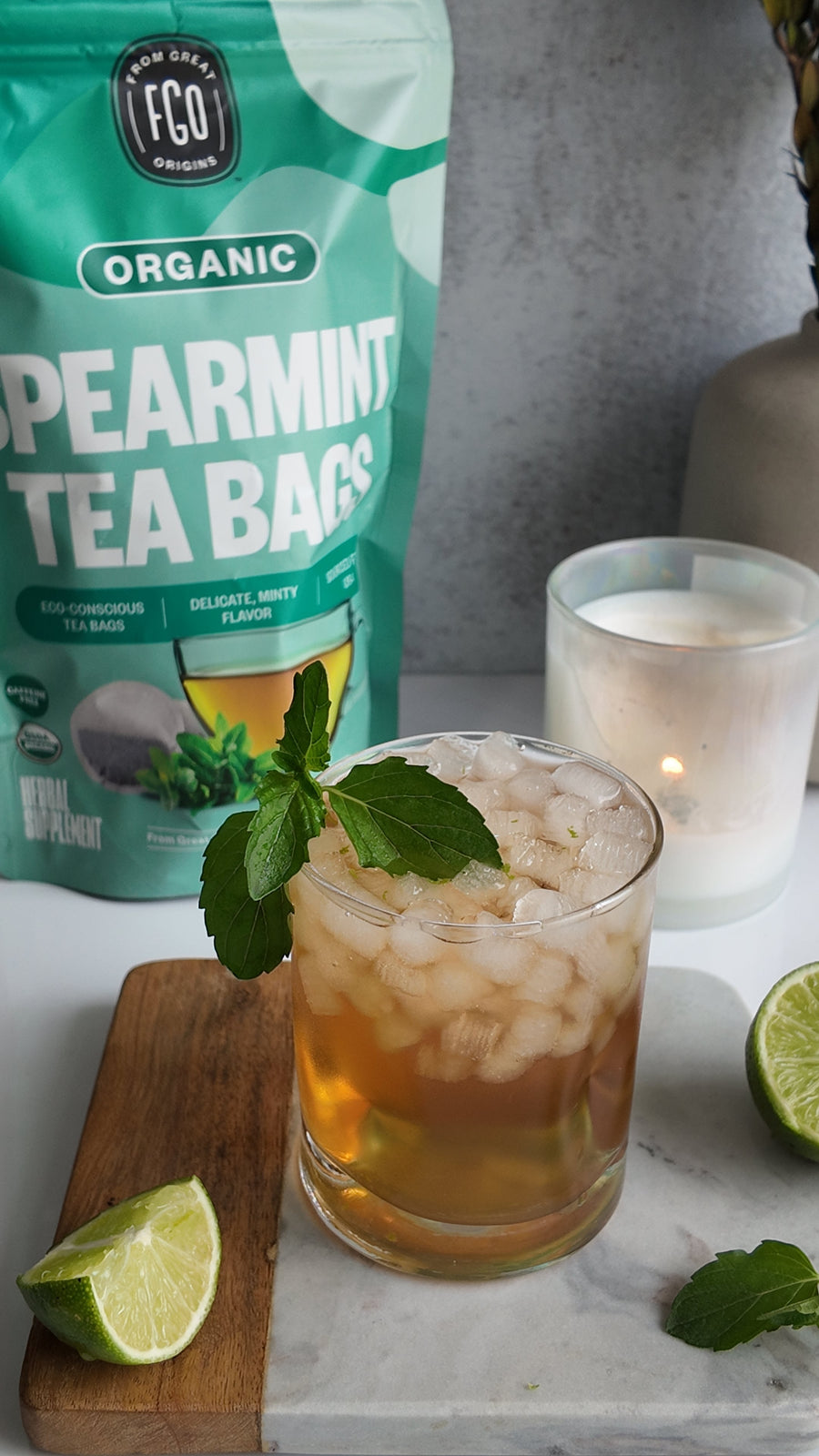 Spearmint Lime Coconut Cooler