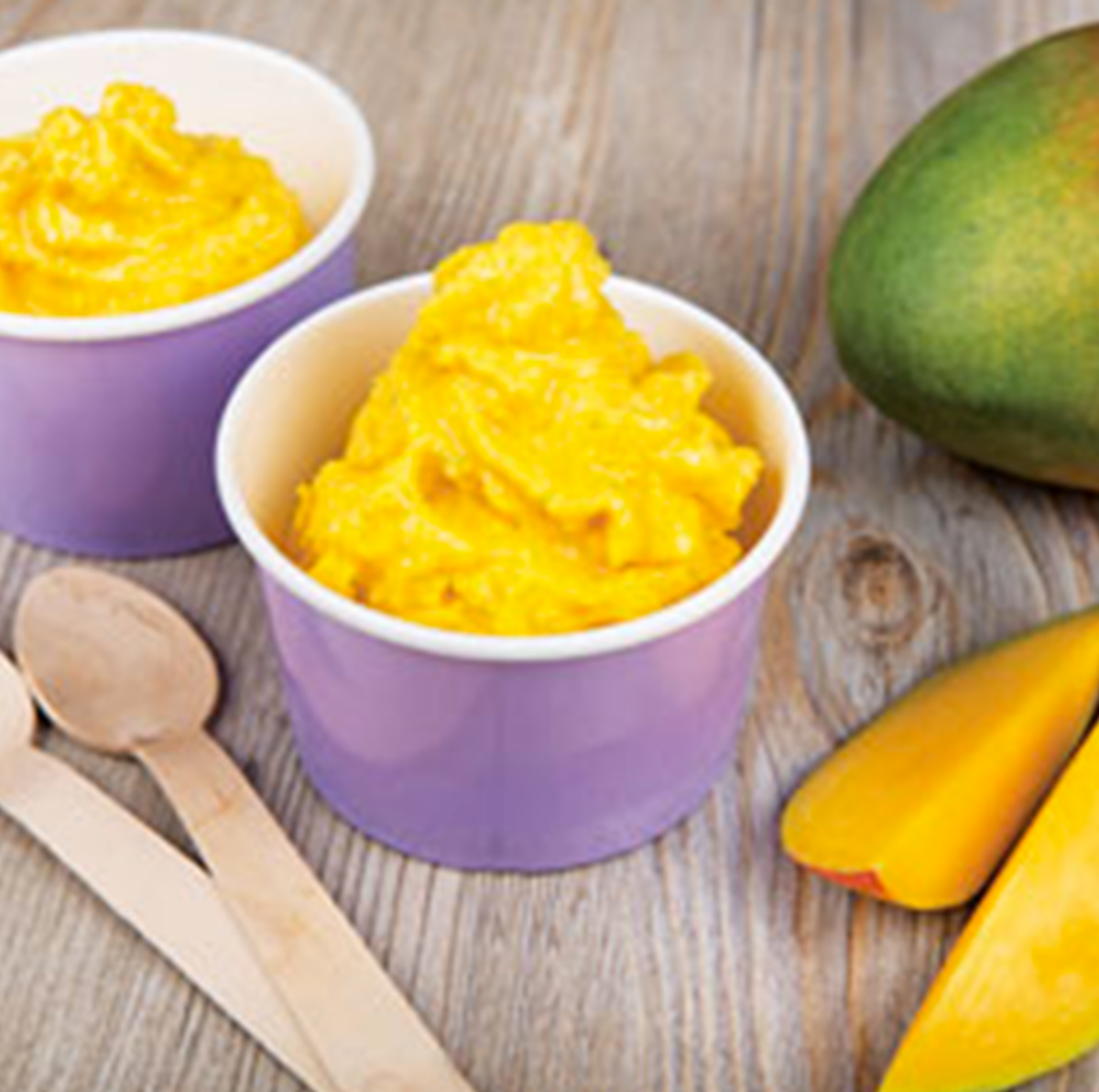Camu Camu and Mango Frozen Yogurt