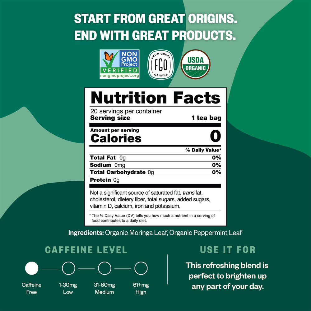Moringa Mint Tea Bags