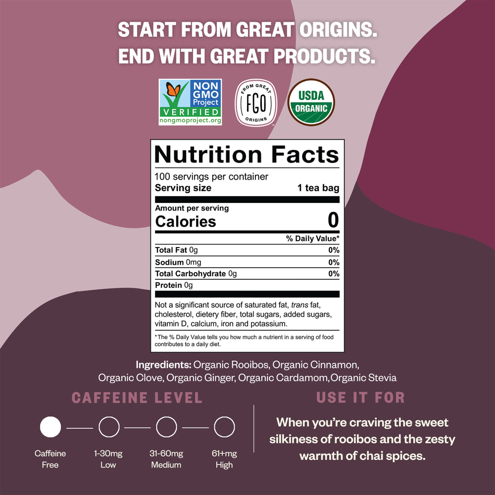 Rooibos Chai Tea Bags