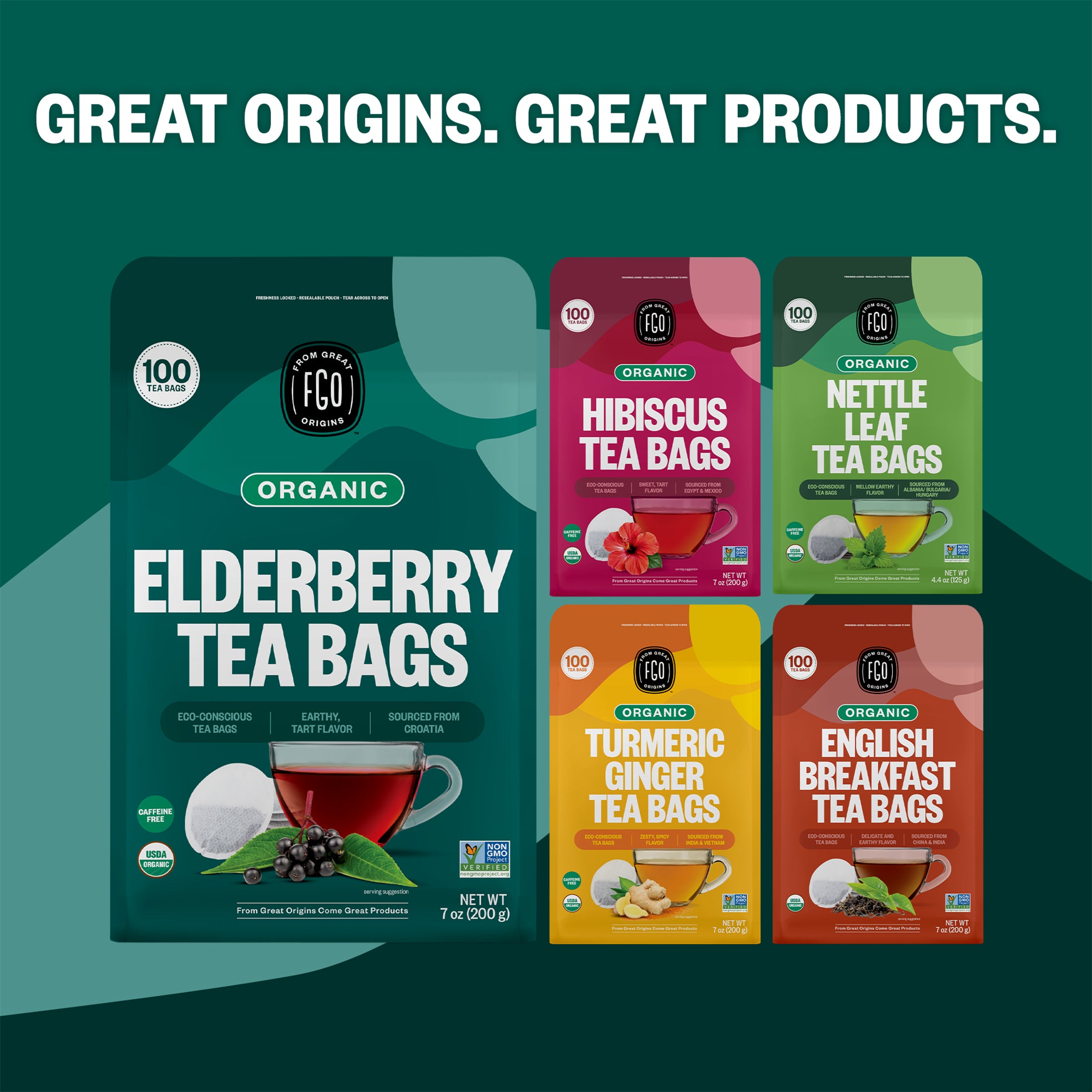 Elderberry Tea Bags – FGO - From Great Origins