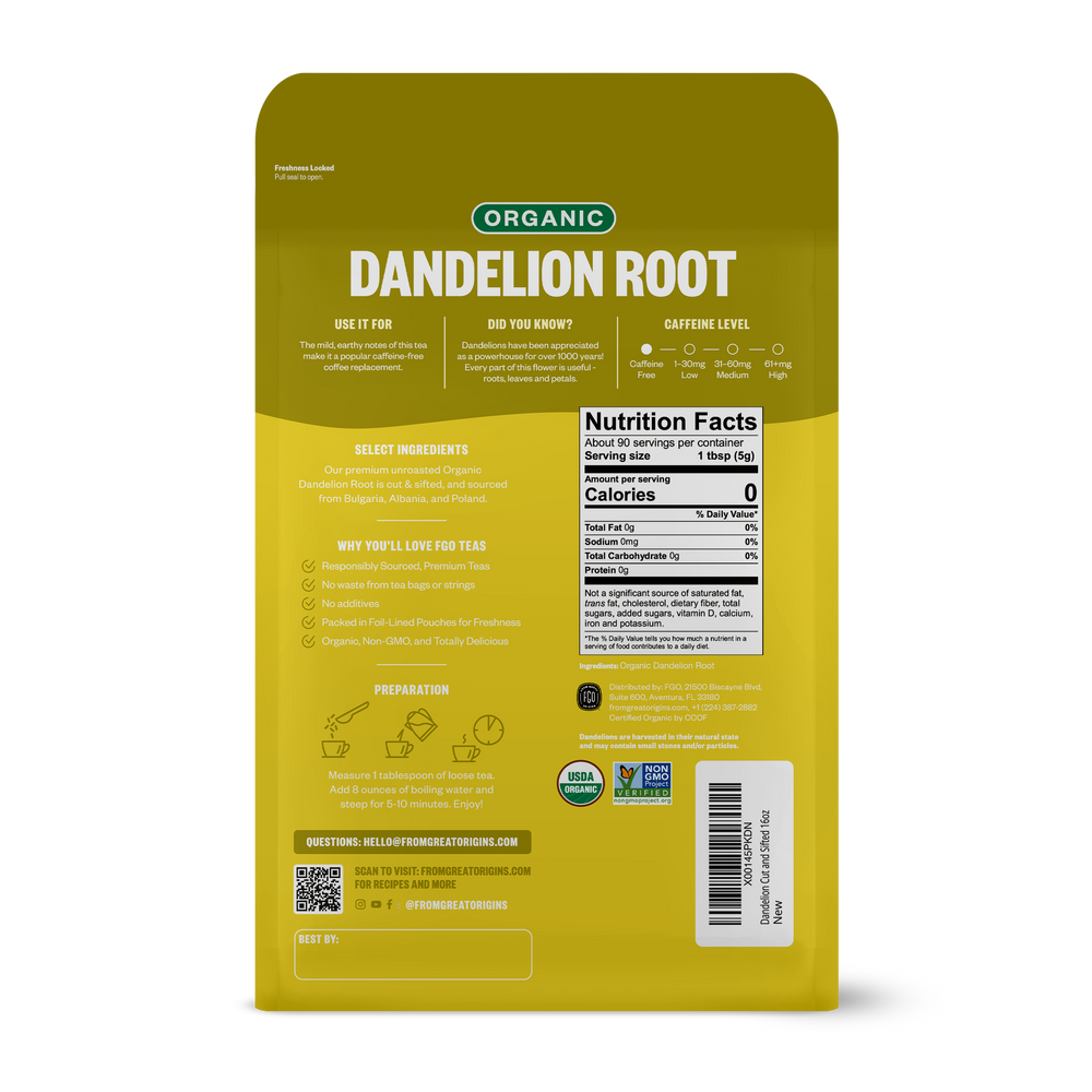 Dandelion Root - Cut & Sifted