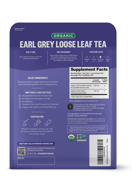 Earl Grey Loose Leaf Tea