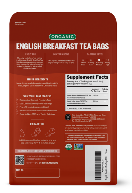 English Breakfast Tea Bags