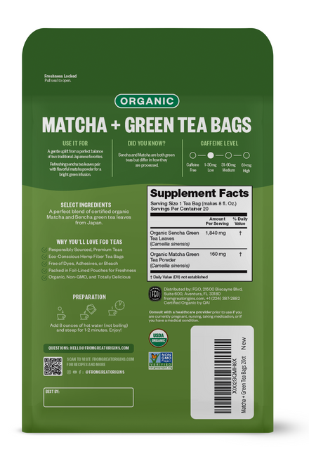 Matcha Tea Bags