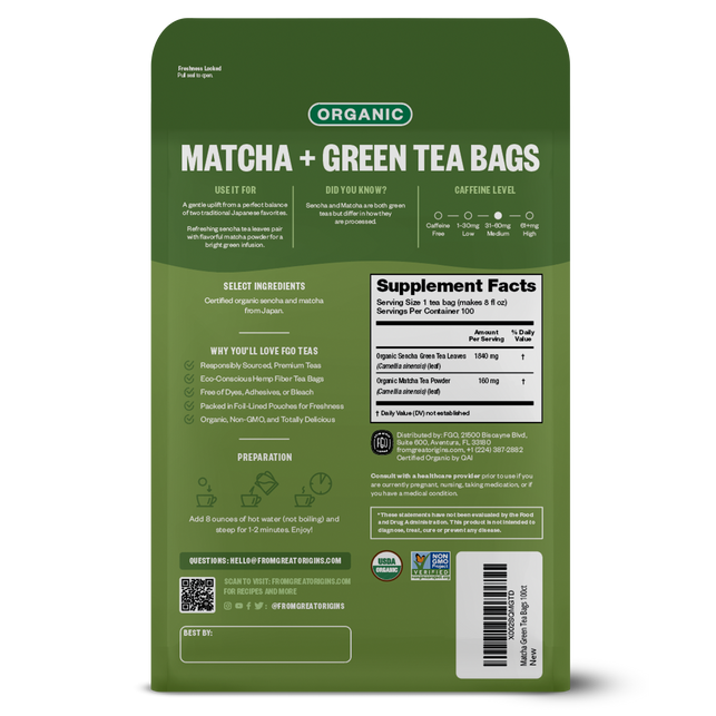 Matcha Tea Bags