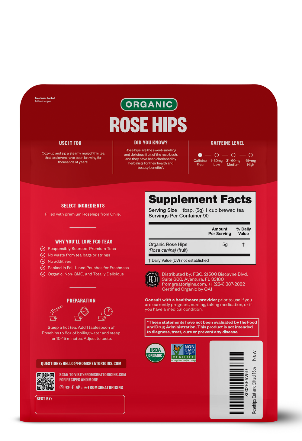 Rosehips - Cut & Sifted