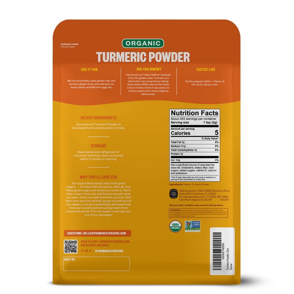 Go Direct Turmeric Powder Turmeric Powder – FGO - From Great Origins