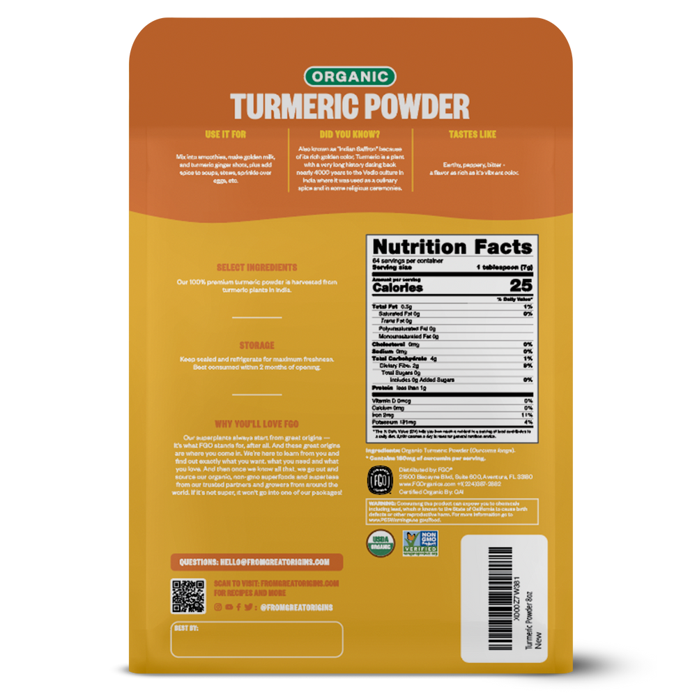Go Direct Turmeric Powder Turmeric Powder – FGO - From Great Origins