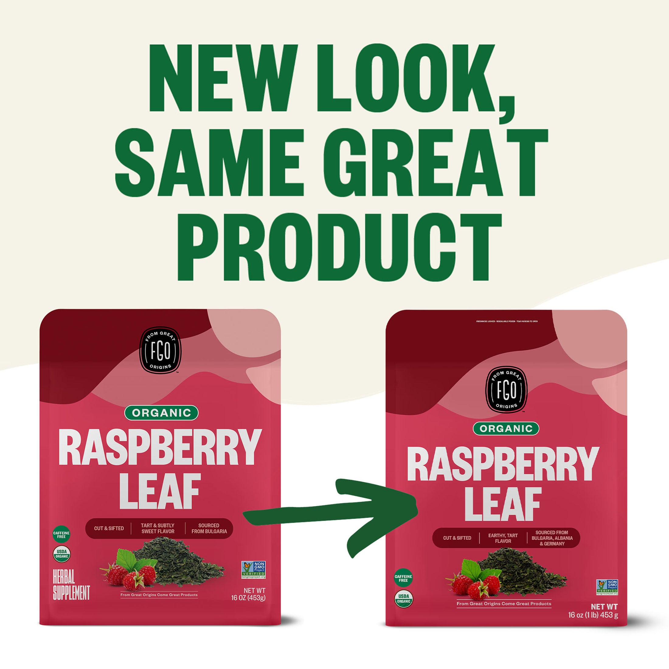 Raspberry Leaf - Cut & Sifted – FGO - From Great Origins
