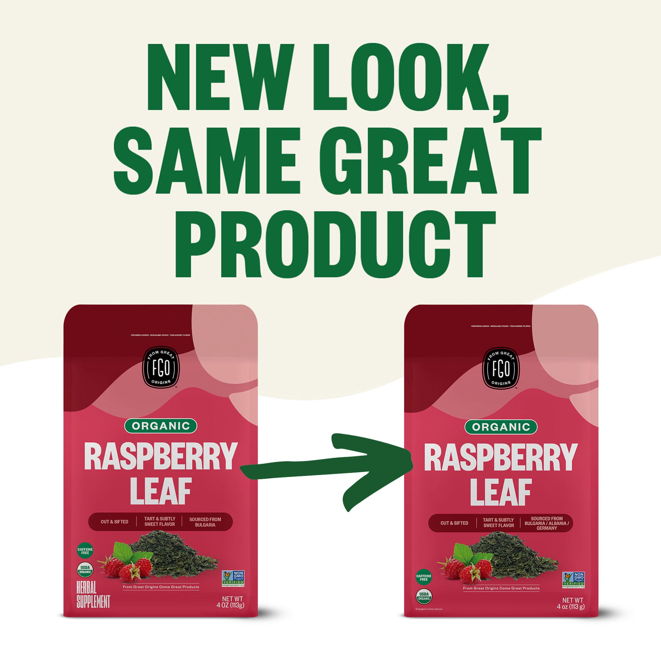 Raspberry Leaf - Cut & Sifted – FGO - From Great Origins