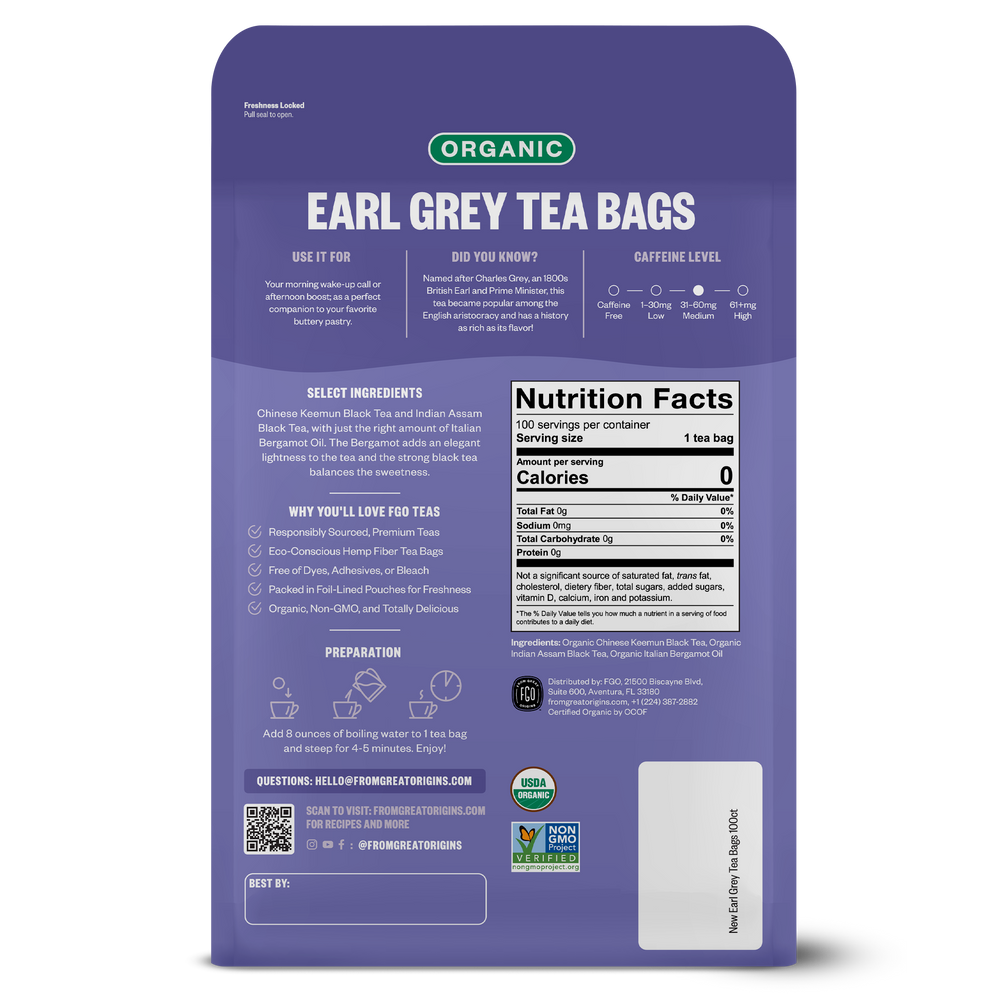 Earl Grey Tea Bags