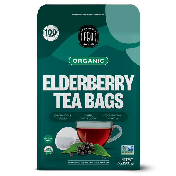 Elderberry Tea Bags – FGO - From Great Origins