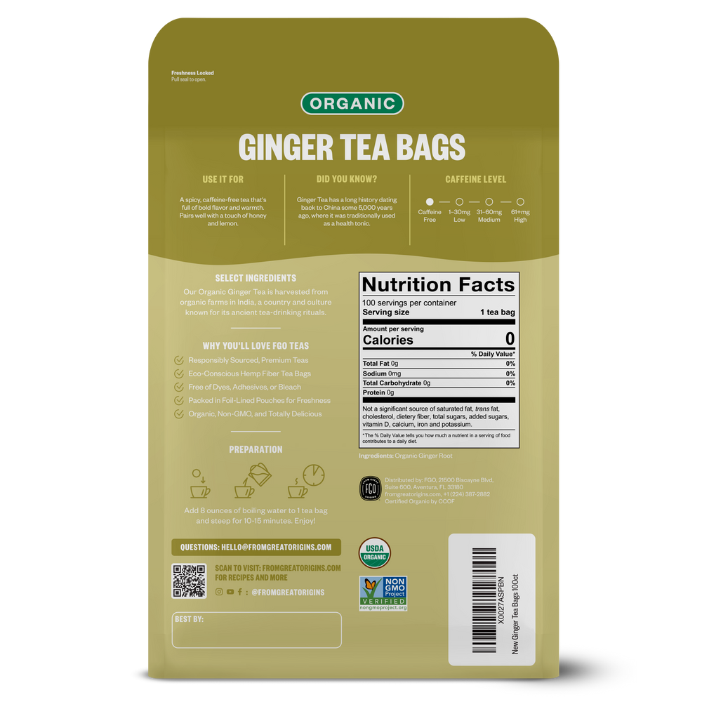 Ginger Tea Bags