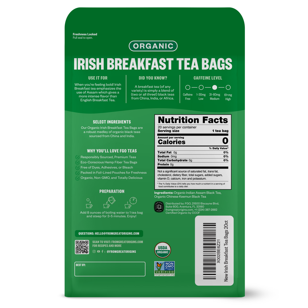 Irish Breakfast Tea Bags