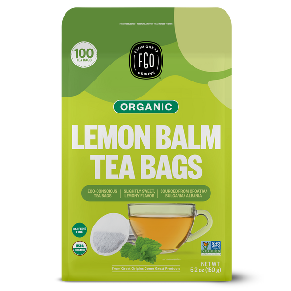 Lemon Balm Tea Bags – FGO - From Great Origins