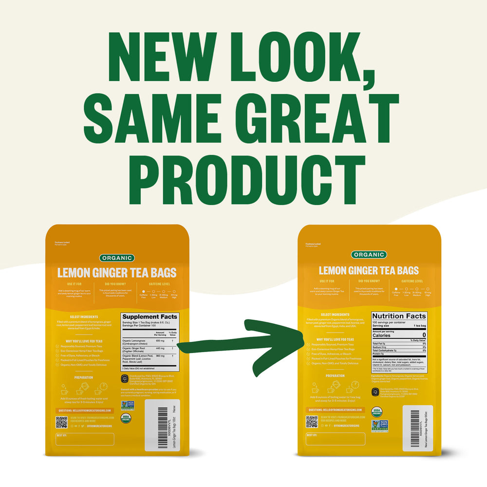 Lemon Ginger Tea Bags