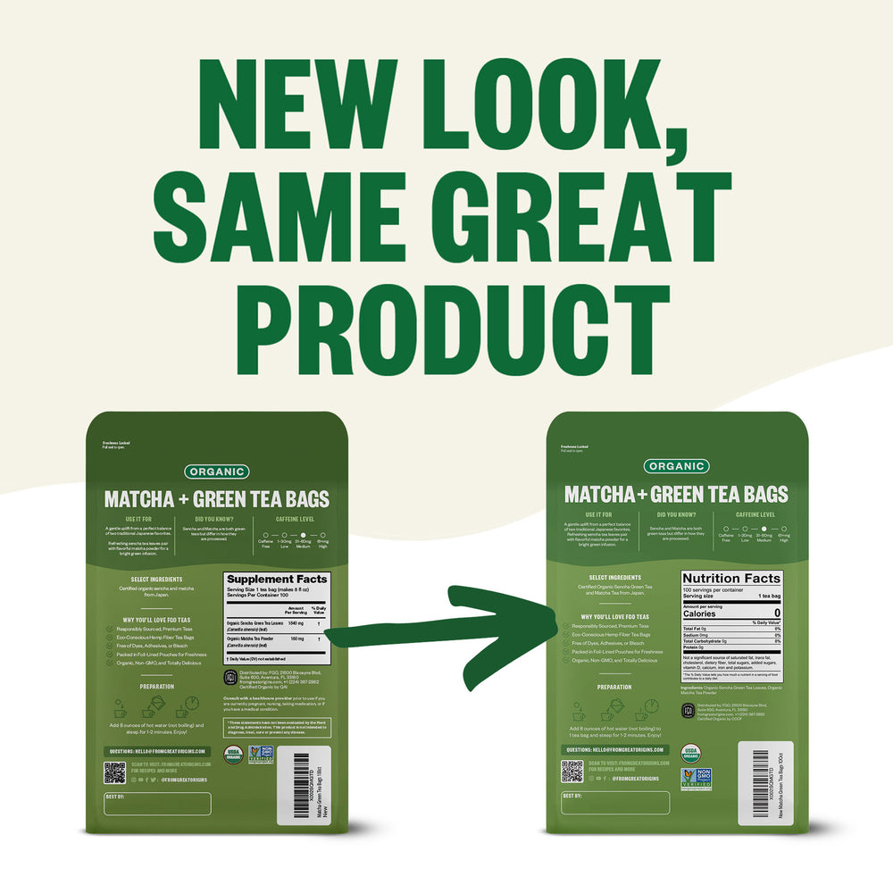 Matcha + Green Tea Bags