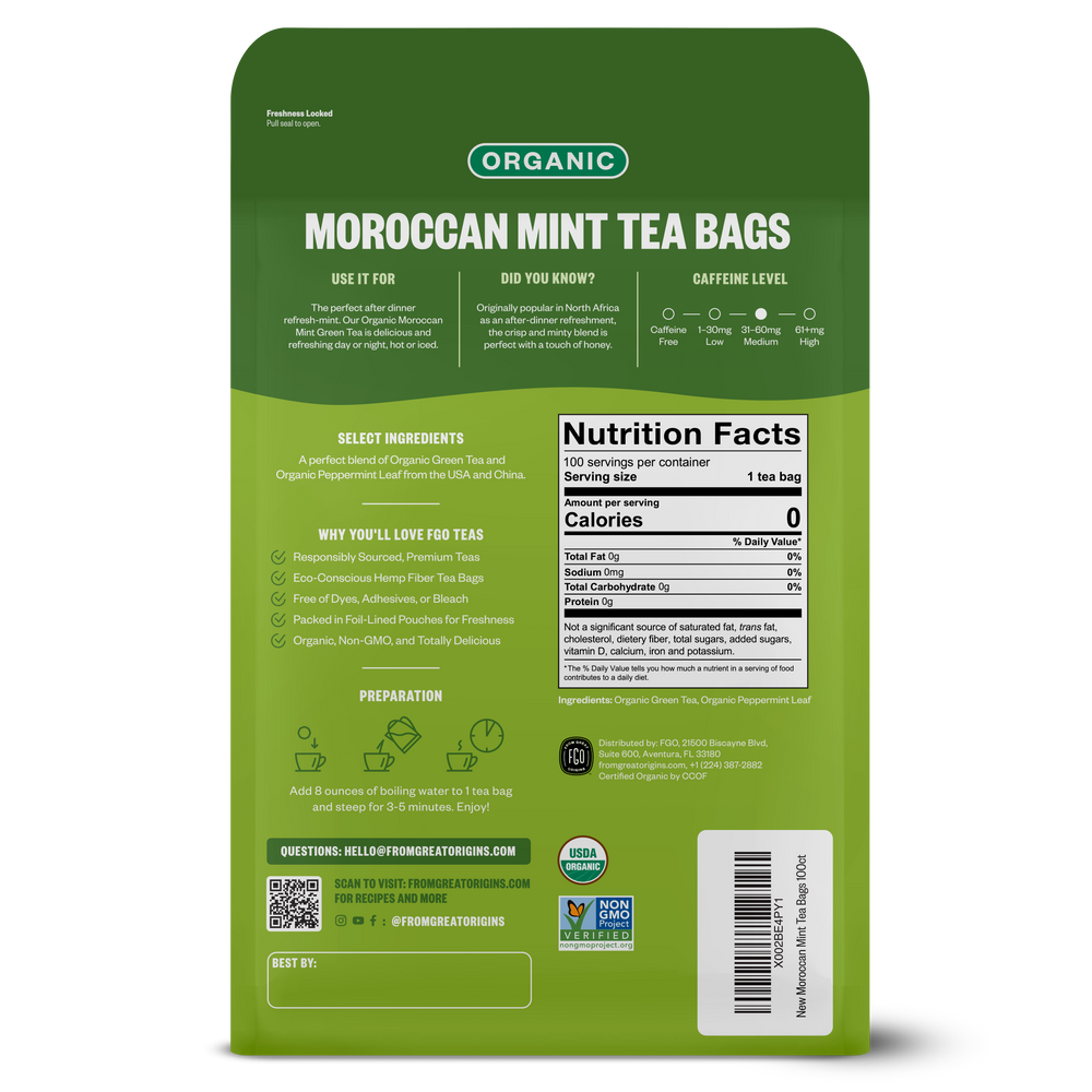Moroccan Mint Tea Bags