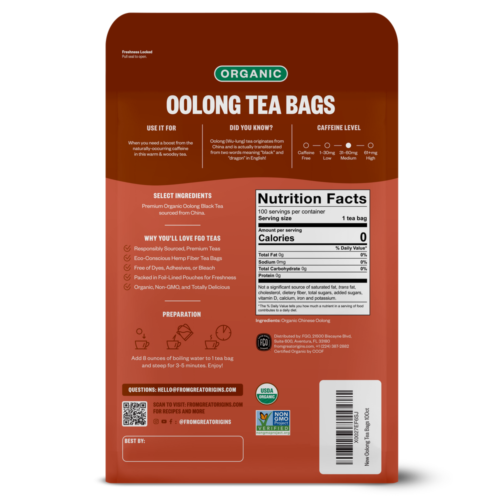 Oolong Tea Bags