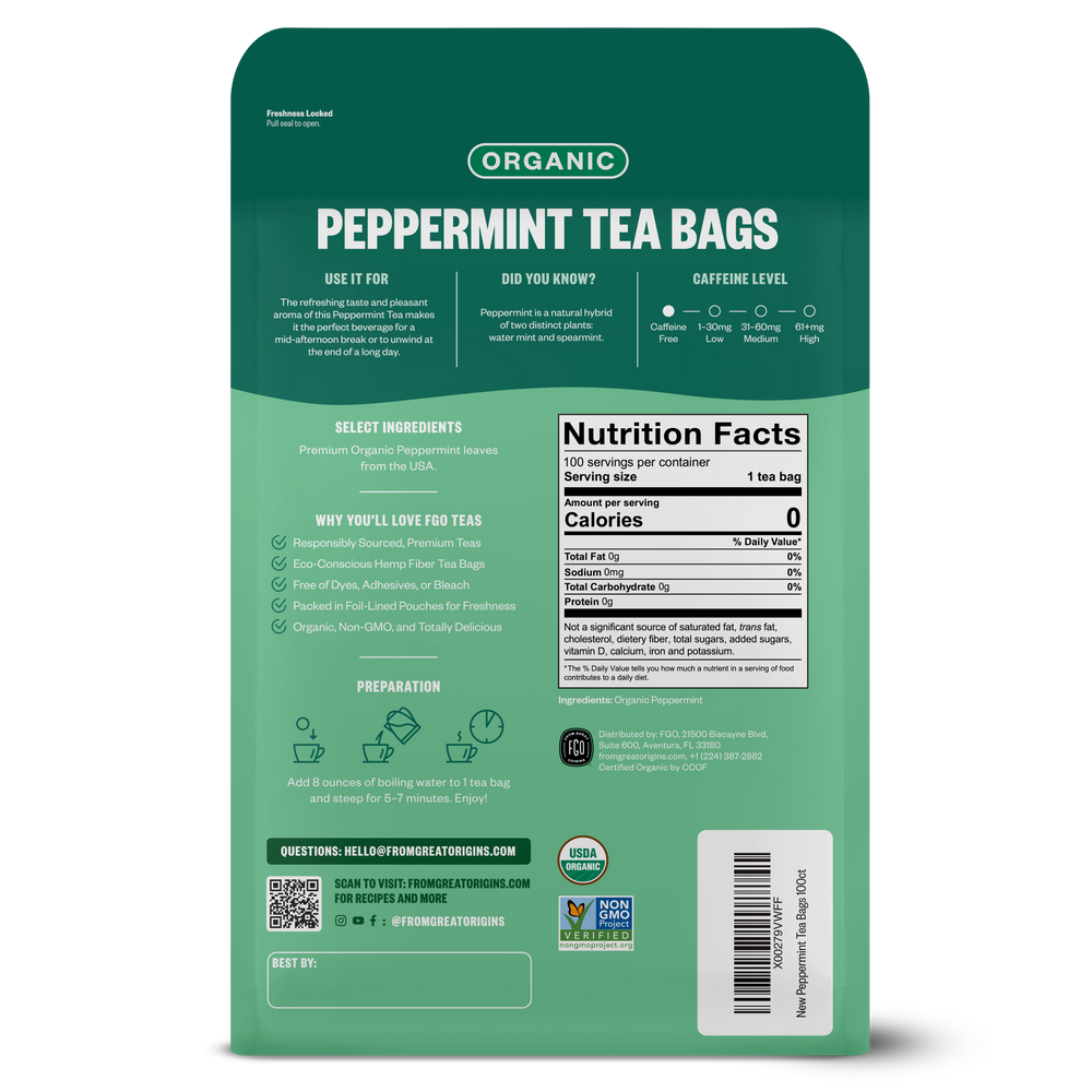 Peppermint Tea Bags
