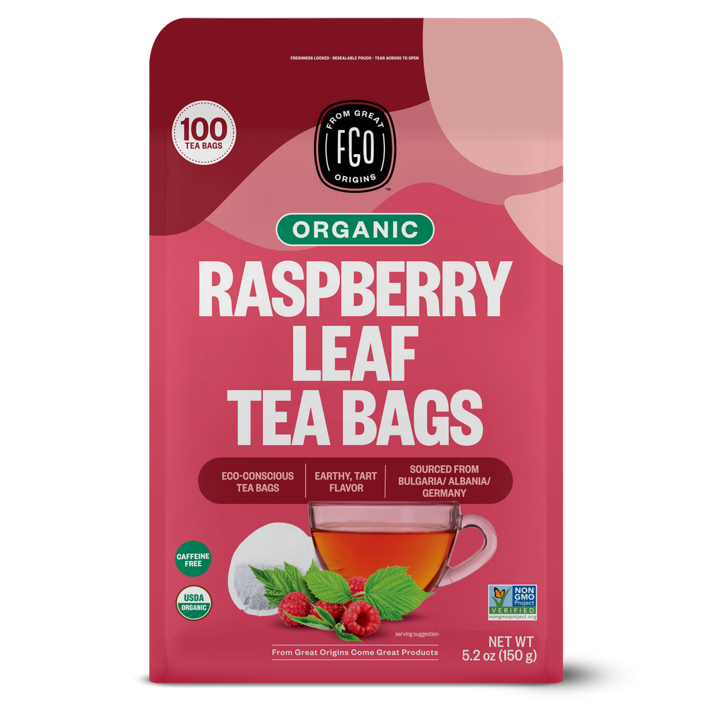 Tea Bag Raspberry Sm Raspberry Leaf Tea Bags – FGO - From Great Origins