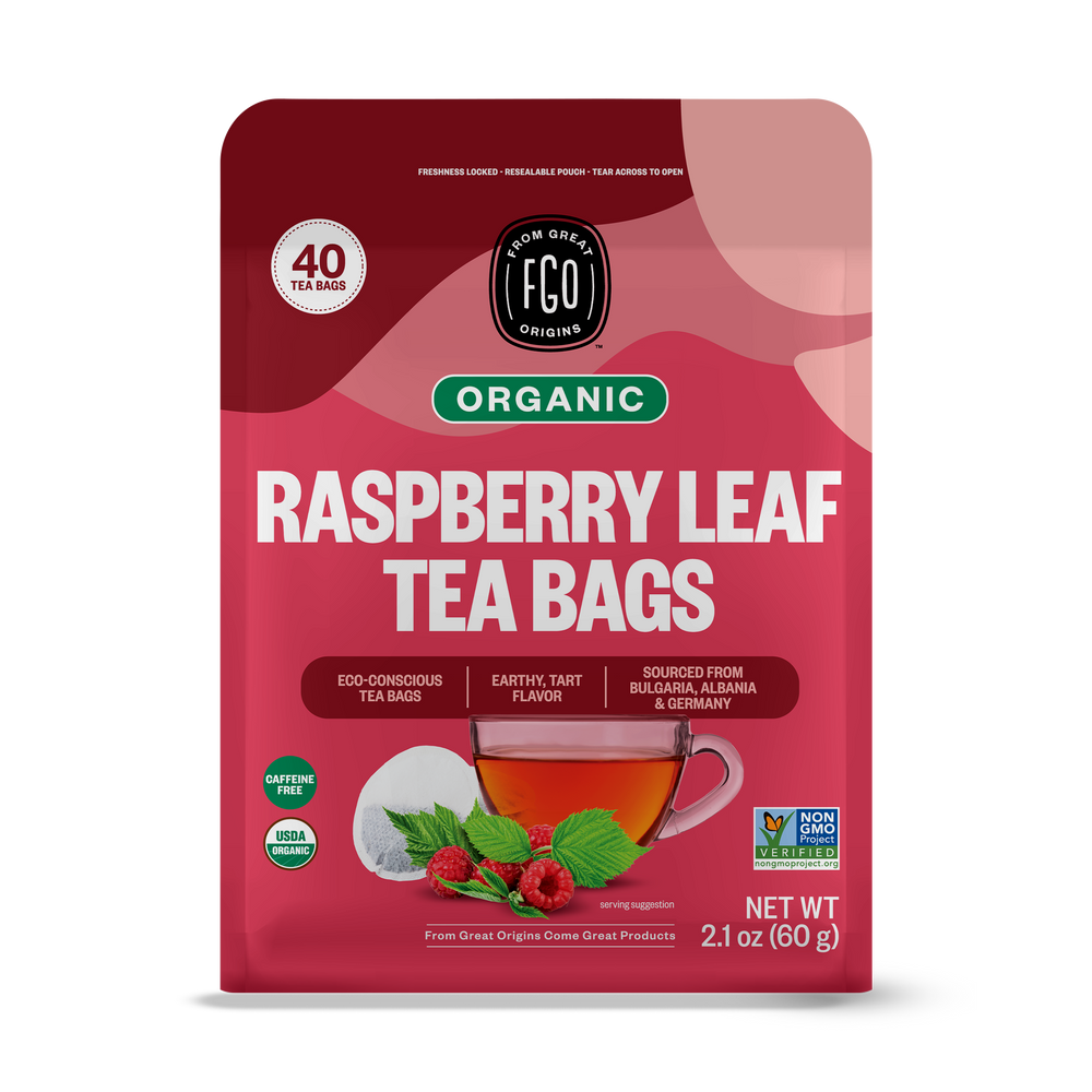 Tea Bag Raspberry Sm Raspberry Leaf Tea Bags – FGO - From Great Origins