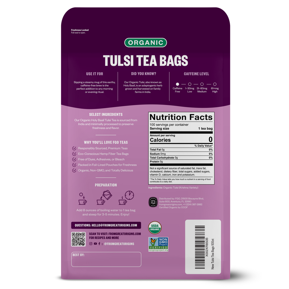 Tulsi Holy Basil Tea Bags