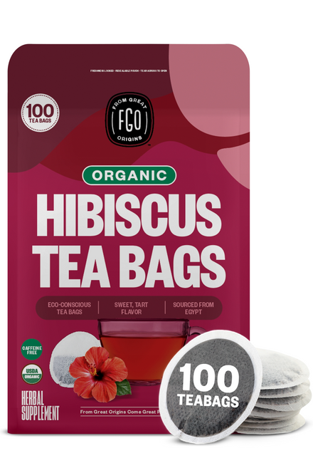 Buy Organic Hibiscus Tea Bags - 40 Eco-friendly Hibiscus Tea Bag in  Resealable pouch by The Tea Trove Online at Best Prices in India - JioMart.