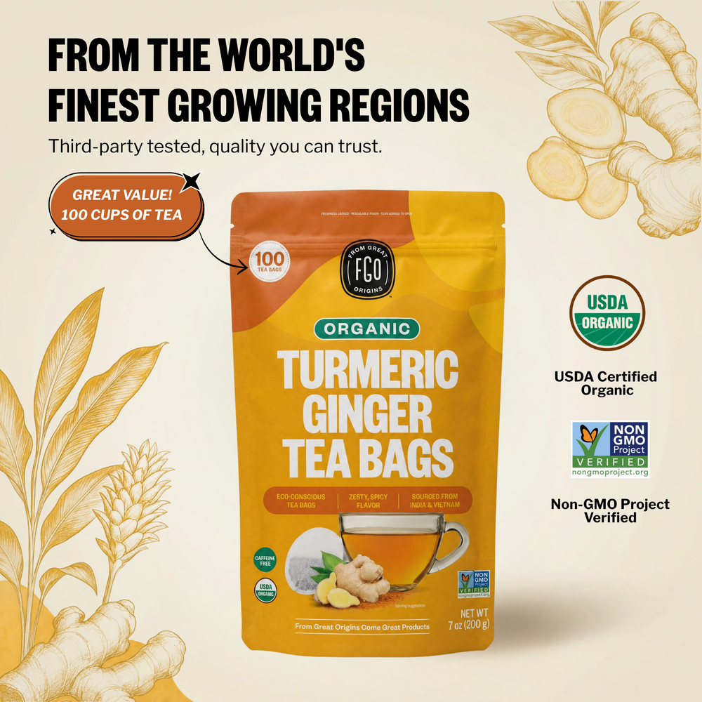 Turmeric Ginger Tea Bags