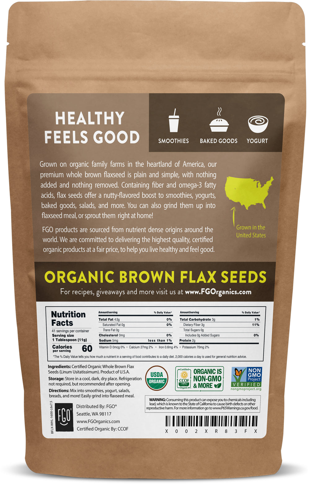 Brown Flax Seed - Whole