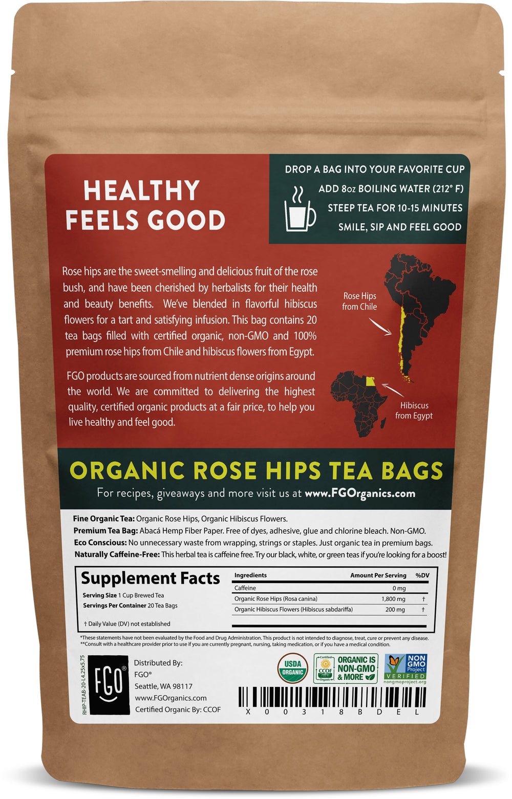 Rosehips Tea Bags
