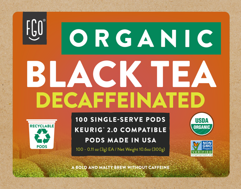Black Decaf Tea K-Cup Pods