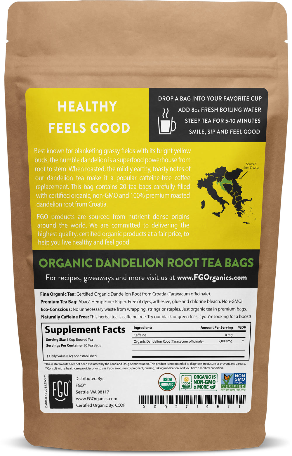 Dandelion Tea Bags