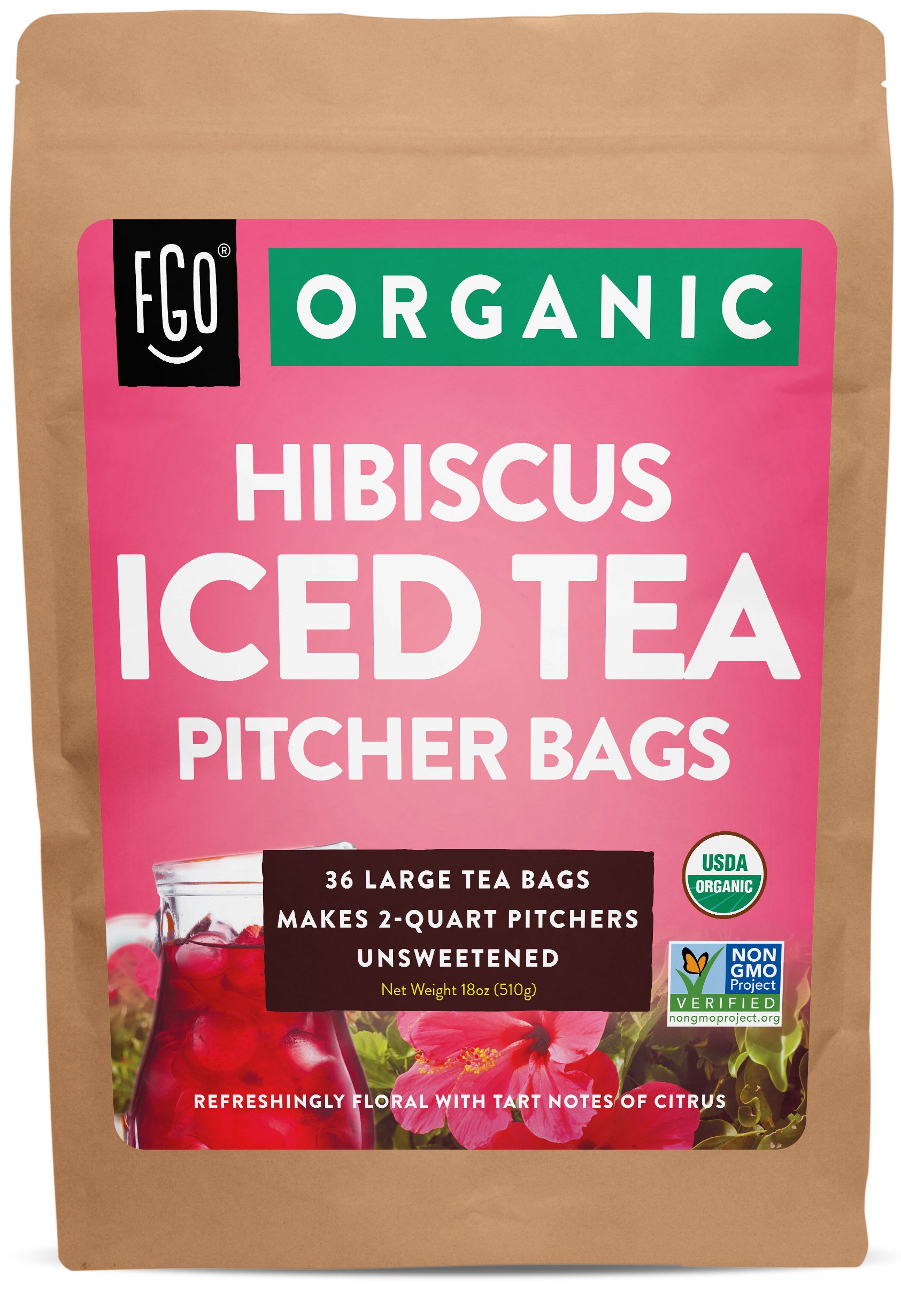 Pink Hibiscus Iced Tea