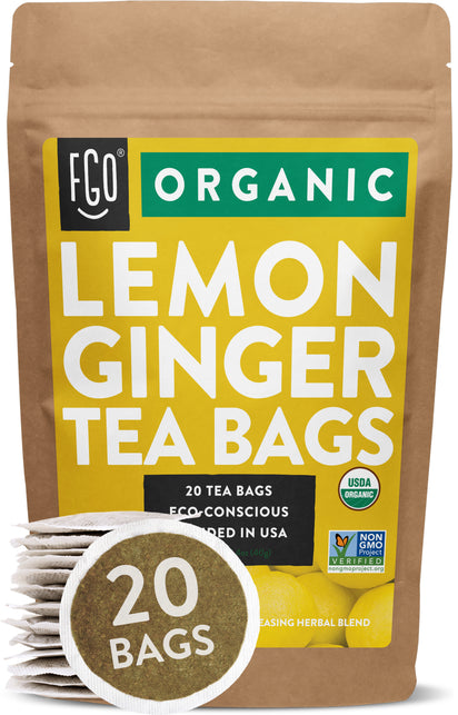 Eco Pyramid Teabags French Lemon Ginger – BodyFactory